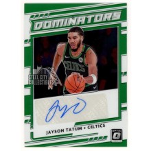 Jayson Tatum 2020-21 Panini Optic Dominators Autograph Card #DS-JYT 20/25