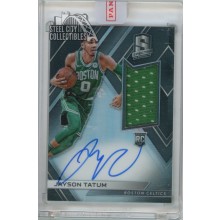 Jayson Tatum 2017-18 Panini Spectra Autograph Jersey Card #105 279/299 *Surface*