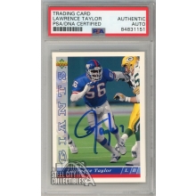 Lawrence Taylor 1993 Upper Deck Autograph Card #117 PSA/DNA