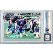 Lawrence Taylor 1993 Topps Stadium Club Super Teams Autograph Card #16 BAS 10