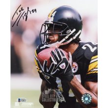 Ike Taylor Autographed Pittsburgh Steelers 8x10 Photo - BAS COA (Black Ink)