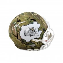 Lawrence Taylor Autographed UNC Camo Replica Full-Size Football Helmet - JSA COA