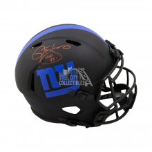 Lawrence Taylor HOF Autographed Giants Eclipse Replica Full-Size Football Helmet - BAS COA