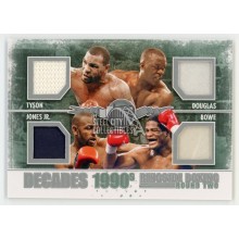Tyson/Douglas/Jones Jr/Bowe 2011 Sport Kings Quad Trunks Card #D-07