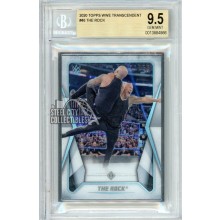 The Rock 2020 Topps Transcendent WWE Collection Card /50 BGS 9.5