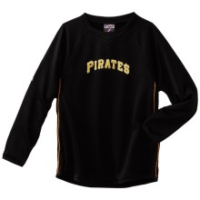 Pittsburgh Pirates Majestic MLB Youth Therma Base Tech Fleece Crew Pullover Sweatshirt