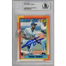 Frank Thomas 1990 Topps Autograph Rookie Card #414 BAS