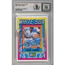 Frank Thomas 2020 Topps Project 2020 Autograph Card #285 BAS 10 (Light Blue)