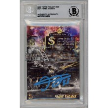 Frank Thomas 2020 Topps Project 2020 Autograph Card #331 BAS 10 (Light Blue)