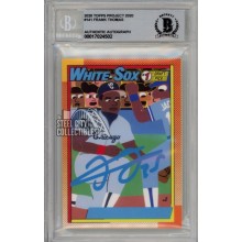 Frank Thomas 2020 Topps Project 2020 Autograph Card #141 BAS 10 (Light Blue)