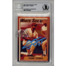 Frank Thomas 2020 Topps Project 2020 Autograph Card #83 BAS 10 (Light Blue)