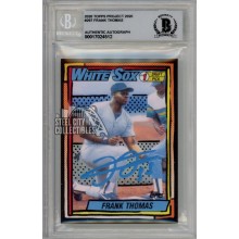 Frank Thomas 2020 Topps Project 2020 Autograph Card #297 BAS 10 (Light Blue)