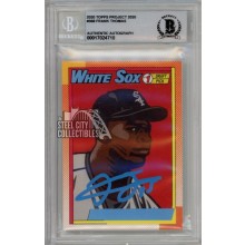 Frank Thomas 2020 Topps Project 2020 Autograph Card #368 BAS 10 (Light Blue)