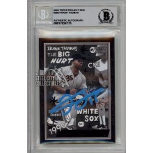 Frank Thomas 2020 Topps Project 2020 Autograph Card #268 BAS 10 (Light Blue)