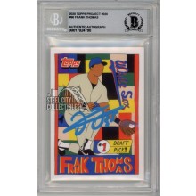Frank Thomas 2020 Topps Project 2020 Autograph Card #96 BAS 10 (Light Blue)