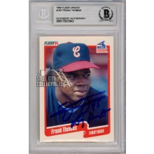 Frank Thomas 1990 Fleer Update "Big Hurt" Autograph Rookie Card #U87 BAS