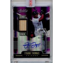 Frank Thomas 2020 Panini Absolute Iconic Ink Autograph Bat Card #IIM-FT 06/10