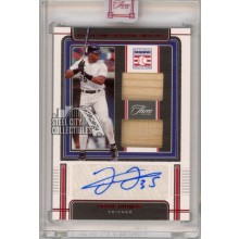 Frank Thomas 2022 Panini Three & Two Red Autograph Bat Card #HOFS-FT 1/5