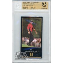 Tiger Woods 1998 Champions of Golf Masters Grand Slam Ventures Rookie Card  BGS 9.5