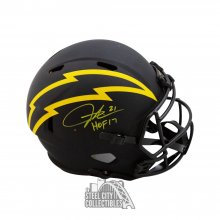 LaDainian Tomlinson HOF 17 Autographed Chargers Eclipse Replica Full-Size Football Helmet - BAS COA