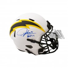 LaDainian Tomlinson HOF 17 Autographed Chargers Lunar Eclipse Replica Full-Size Football Helmet - BAS