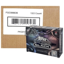 2025 Topps Chrome Black Football Hobby 12-Box Case