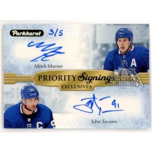 John Tavares/Mitch Marner 2020 Upper Deck Spring Promotion Parkhurst Autograph Card 3/5