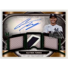 Gleyber Torres 2021 Topps Museum Triple Patch Autograph Card #SPTRA-GT 1/1