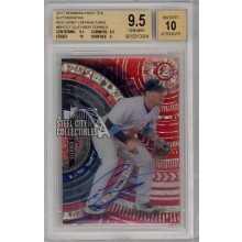 Gleyber Torres 2017 Bowman High Tek Red Orbit Autograph Card #BHT-GT 4/5 BGS 9.5