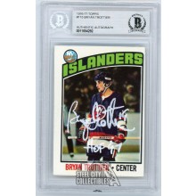 Bryan Trottier HOF 97 1976-77 Topps Autograph Auto Card #115 - BAS