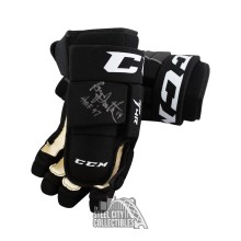 Bryan Trottier HOF 97 Autographed Hockey Gloves - BAS COA (Left Glove)