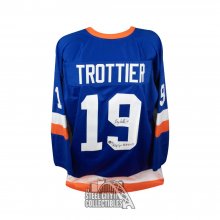 Bryan Trottier Stanley Cups Autographed Custom Hockey Jersey - BAS COA