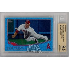 Mike Trout 2013 Topps Silver Slate Blue Sparkle Redemption Card #536 BGS 9.5 Gem Mint