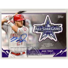 Mike Trout 2021 Topps All Star Patch Autograph Card #ASGP-MT 10/10