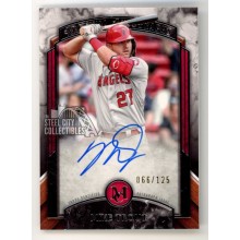 Mike Trout 2022 Topps Museum Autograph Card #AA-MTR 66/125