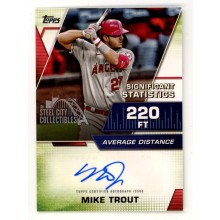 Mike Trout 2021 Topps Significant Statistics Autograph Card #SSA-MT 05/25