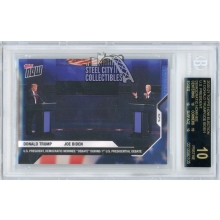 Donald Trump Joe Biden 2020 Topps Now Presidential Election Debate BGS 10 Black Label