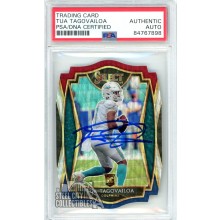 Tua Tagovailoa 2020 Panini Select Tri Color Die Cut Autograph Rookie Card #145 PSA/DNA