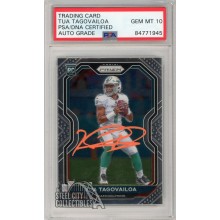 Tua Tagovailoa 2020 Panini Prizm Autograph RC Card #339 PSA/DNA 10 (Orange)