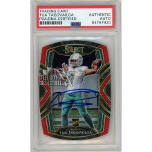 Tua Tagovailoa 2020 Panini Select Red Club Level Die Cut Autograph Rookie Card #245 PSA/DNA
