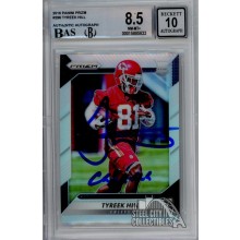 Tyreek Hill 2016 Panini Prizm "Cheetah" Autograph Rookie RC #296 BGS 8.5 BAS 10