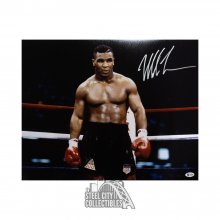 Mike Tyson Autographed 16x20 Photo - BAS COA (Horizontal)