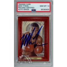 Mike Tyson 2010 Sportkings Ringside Mecca Promo Autograph Card PSA/DNA 10