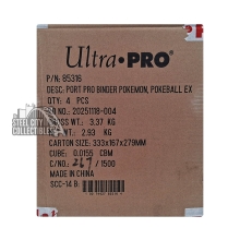 Ultra Pro Pokemon Pokeball Premium EX Pro-Binder 4ct Case