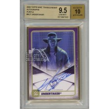 Undertaker 2020 Topps Transcendent WWE Purple Autograph Card /10 BGS 9.5