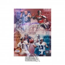 Johnny Unitas Autographed Quarterbacks of the Century 8x10 Photo - PSA/DNA LOA