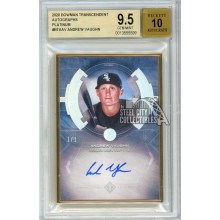 Andrew Vaughn 2020 Bowman Transcendent Autograph Rookie Card Platinum  1/1 BGS 9.5