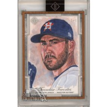 Justin Verlander 2019 Topps Transcendent Wood Border Sketch Card #FFS-JV 1/1