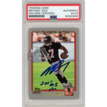 Michael Vick 2001 Topps Autograph Rookie Card "2001 #1 Pick" #311 PSA/DNA