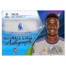 Vinicius Jr 2021-22 Topps Champions League Ultimate Stage Autograph Card 81/99